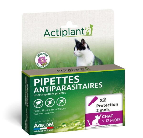 Actiplant kat +12 maanden - 2 pipetten