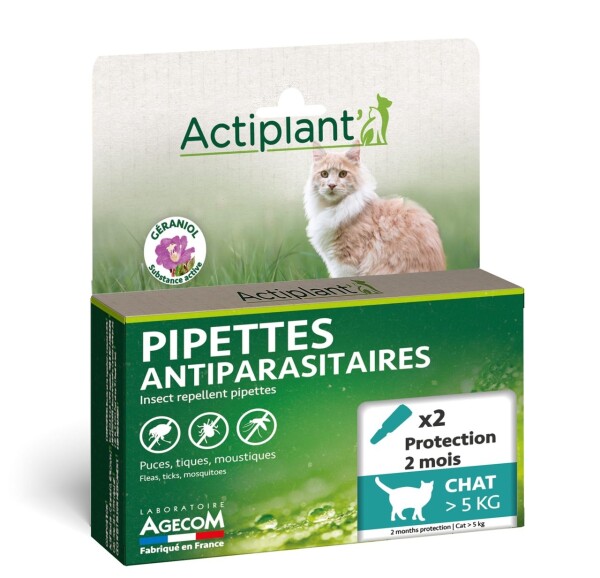 Actiplant kat +5 kg - 2 pipetten