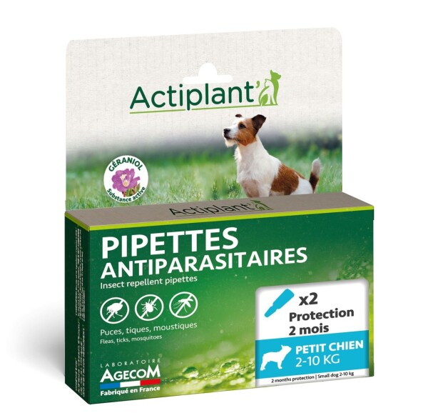 Actiplant kleine hond 2-10 kg-2 pipetten