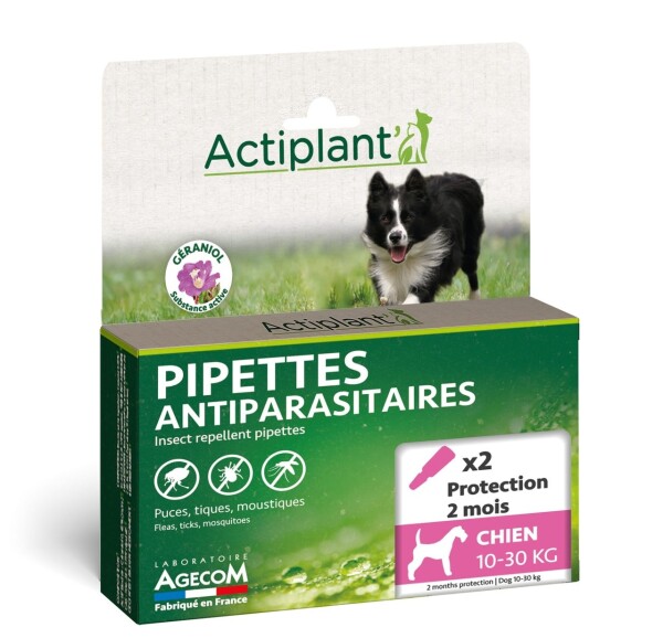 Actiplant honden 10-30 kg - 2 pipetten