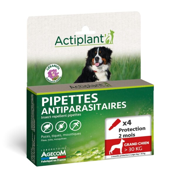 Actiplant hond +30 kg - 4 pipetten